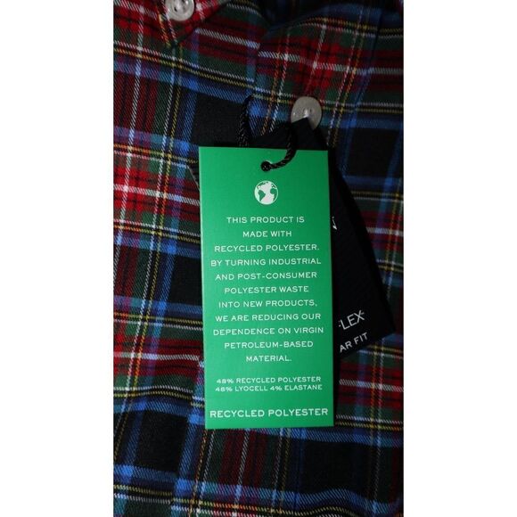 Ralph Lauren Men's Sz XL Black Multi Plaid Ultra Flex L/S Collared Shirt $80 - Picture 7 of 7